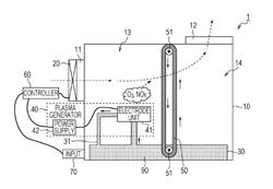 AIR PURIFIER FOR BRINGING GAS INTO CONTACT WITH PLASMA-TREATED LIQUID