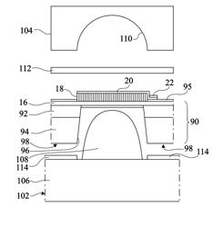 OPTOELECTRONIC DEVICE WITH LIGHT-EMITTING DIODES AND AN IMPROVED RADIATION PATTERN