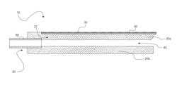 Anode having a linear main extension direction