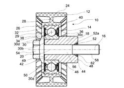 PULLEY DEVICE FOR TENSIONER ROLLER OR WINDING ROLLER