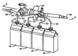 Compact dispenser for chemicals and other concentrated liquids