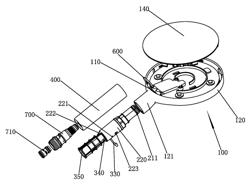 Handle rotating switch shower head