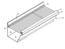 Gutter guard with embossments