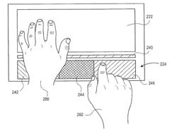 WIDE TOUCHPAD ON A PORTABLE COMPUTER