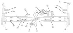 Motorized horizontal docking station having integrated locking mechanism