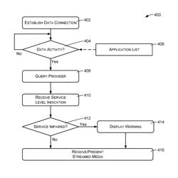 User notification of cellular service impairment