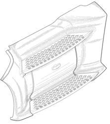 Step fairing for motor vehicle