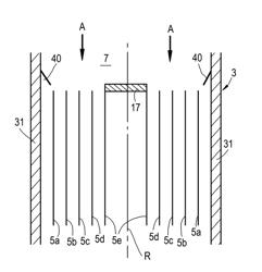 HEAT EXCHANGE DEVICE FOR COOLING SYNTHETIC GAS AND METHOD OF ASSEMBLY THEREOF