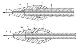 Elastic cap for the protection of the distal end of a catheter having an inner and an outer hose