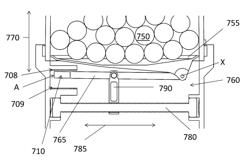 Counter using an inductive sensor for determining the quantity of articles in a receptacle