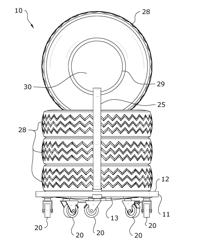 Vehicle tire cart