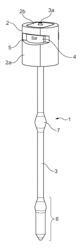 Detection and display device for pedicle screw and spinal stabilization system with detection and display device