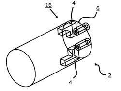 Distance measuring apparatus and method for calculating a distance in a conducting structure