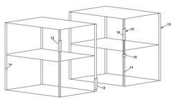 Collision sensor assembly for a stationary structure