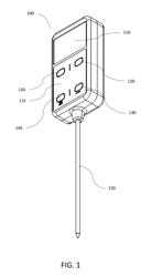 COOLING MONITOR THERMOMETER DEVICE AND SYSTEM FOR MONITORING AND LOGGING THE COOLING OF FOOD