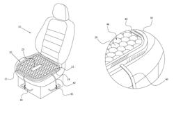 Orthopedic cushion for a seat