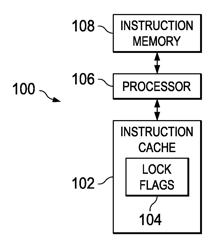 Instruction cache with access locking