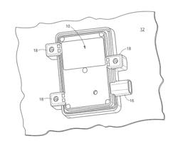 Structure and technique for antenna decoupling in a vehicle mounted sensor