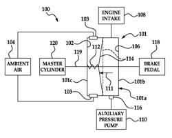 Pneumatic pressure brake booster system