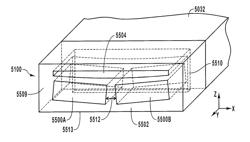 Integrated recording head with selective movement