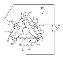 Partially insulated cathode