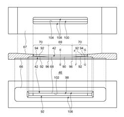 Beam extraction slit structure and ion source