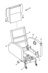 Removable back shell for an aircraft seat