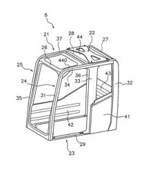 Cab for work vehicle and a method of manufacturing same