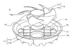 Indoor unit for air-conditioning apparatus with fan bellmouth and motor stay