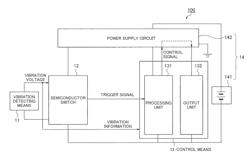 Vibration detecting apparatus and vibration detecting method