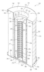 Replaceable filter elements including plural filter media and related filtration systems, techniques and methods