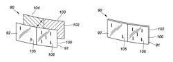 Extensible sheet material with visual stretch indicator