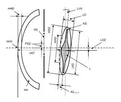 METHOD FOR THE OPTIMIZED PREDICTION OF THE POSTOPERATIVE ANATOMICAL POSITION OF AN INTRAOCULAR LENS IMPLANTED IN A PSEUDOPHAKIC EYE