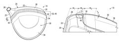 Multiple-material golf club head with scarf joint