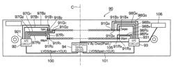 Image reading substrate, image reading device, and image forming apparatus having equal distances of interconnects from output terminals to high-speed serial transmitting unit