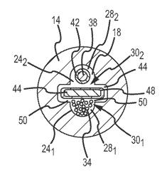 Deflectable catheter constructed to inhibit component migration