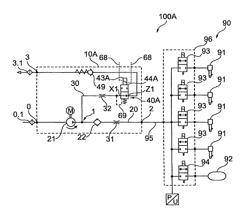 Compressed air supply installation and pneumatic system