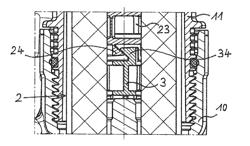 Liquid filter with a central discharge channel and filter unit for a liquid filter