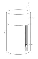 Deflection sensitive coolant activated drain plug detection system for high voltage battery packs