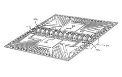 Non-planar inductive electrical elements in semiconductor package lead frame