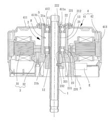 Motor of a ceiling fan