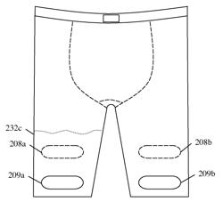 Leg handle comprising thin stretch fabric and rounded cylindrical section