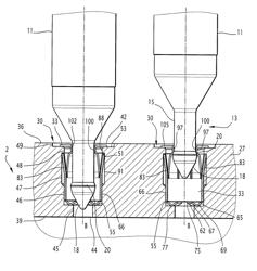 BWR nuclear fuel assembly with snap-in sleeve spring