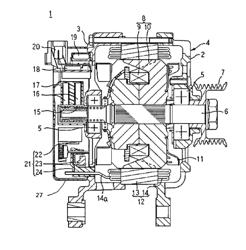 VEHICLE-USE ROTATING ELECTRIC MACHINE