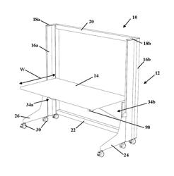 Combination foldable and adjustable workstation