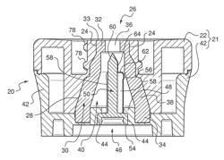 Needle free connector with a collapsible resilient membrane fitting and corresponding method