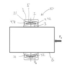 Bearing and bearing arrangement