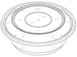 Circular food container