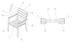 Chair with plug type connection structure