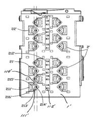 Electronic card connector assembly having improved terminals to avoid scuffing